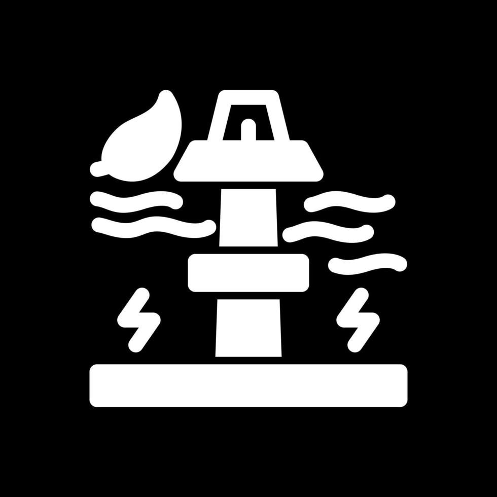 Wave Power Vector Icon Design