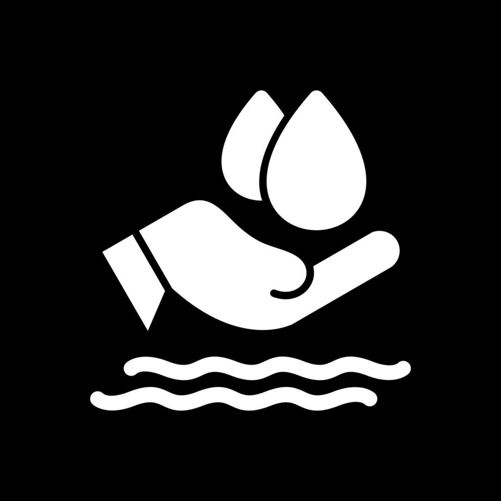 Save Water Vector Icon Design