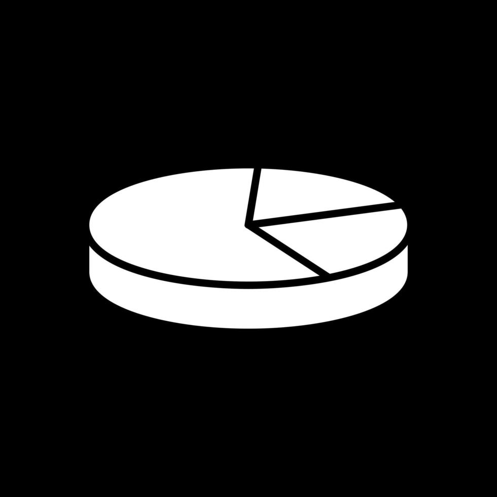 3D Pie Chart Vector Icon Design