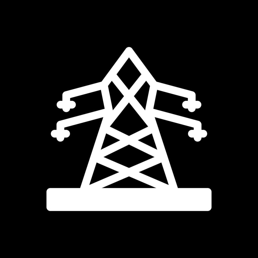 Electric Tower Vector Icon Design