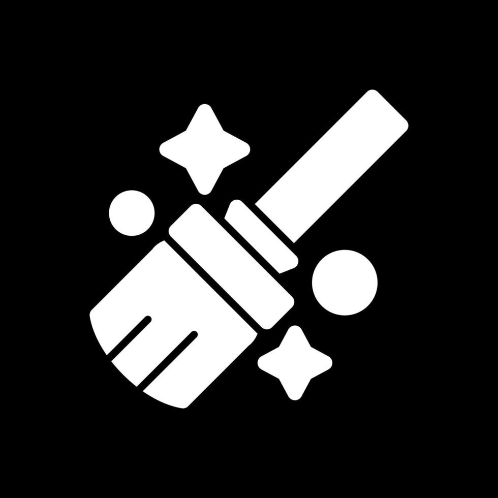 Flying Broom Vector Icon Design