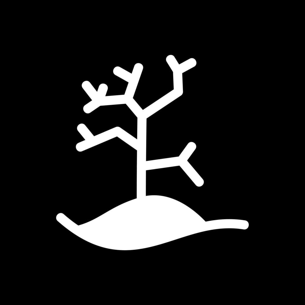 diseño de icono de vector de árbol seco