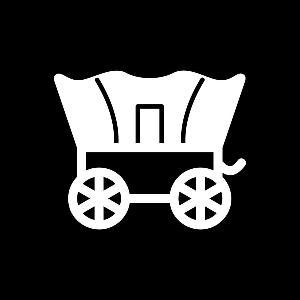 Desert Carriage Vector Icon Design