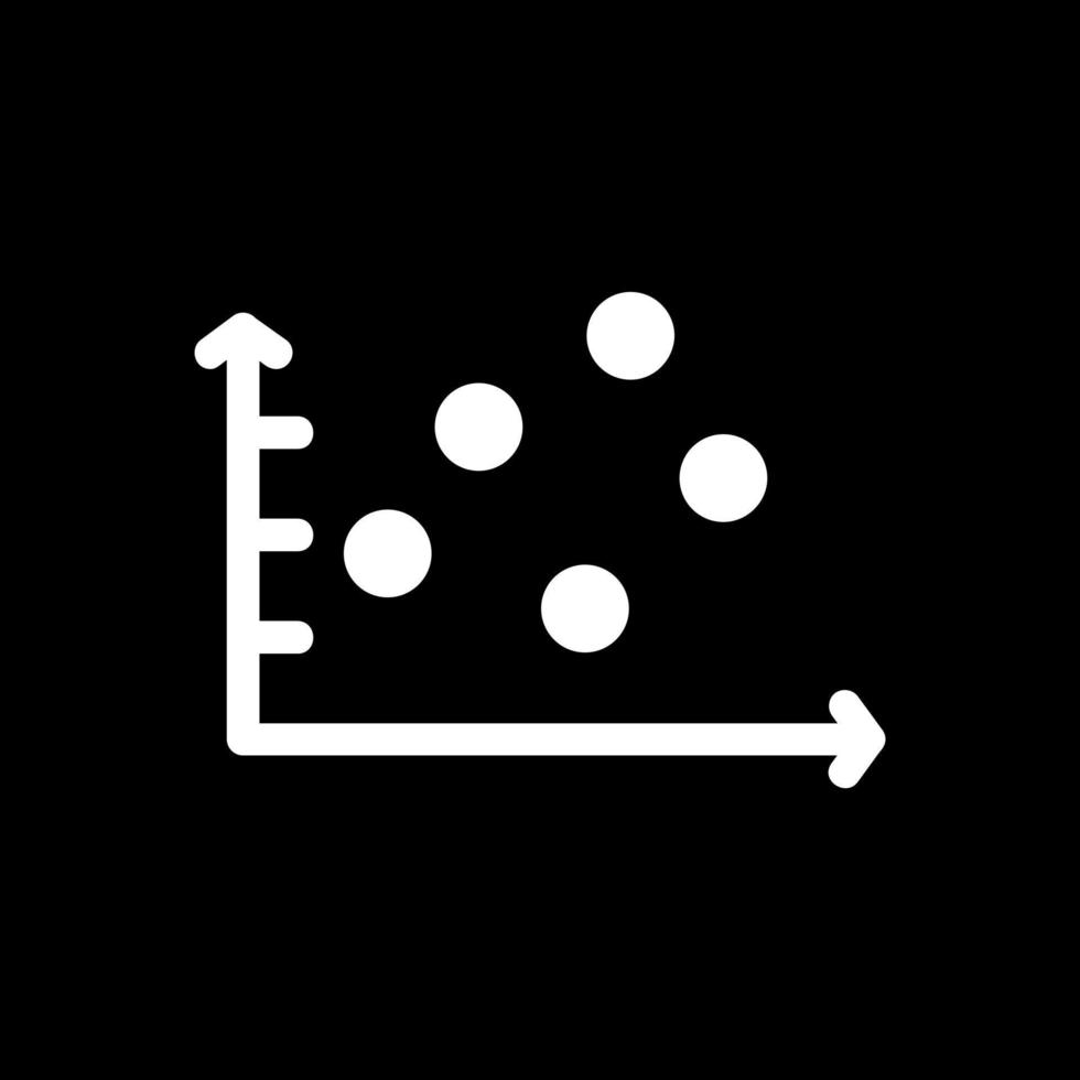 Scatter Graph Vector Icon Design