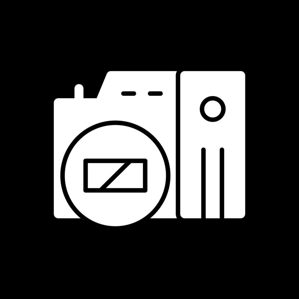 Mirrorless Camera Vector Icon Design