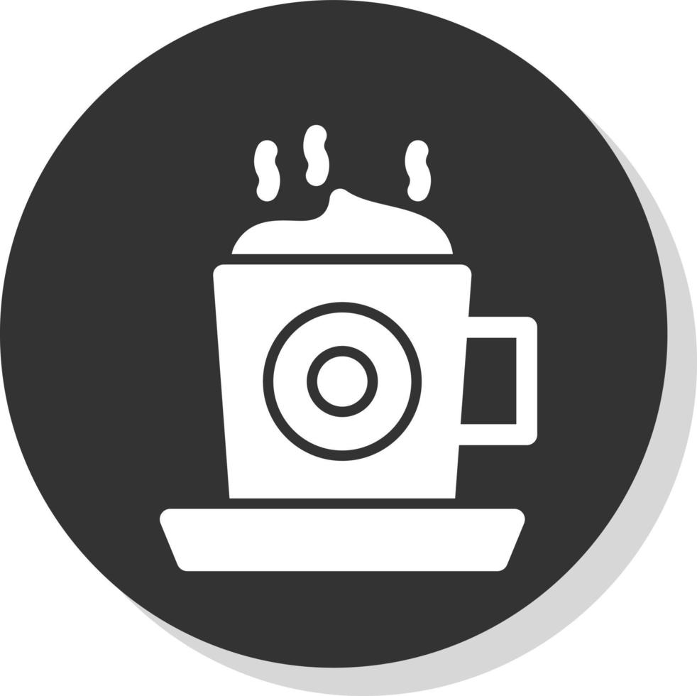 diseño de icono de vector de capuchino