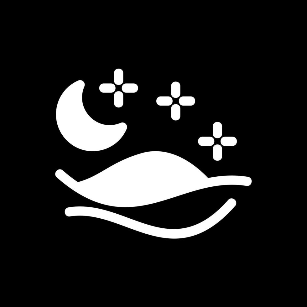 Desert Night Vector Icon Design