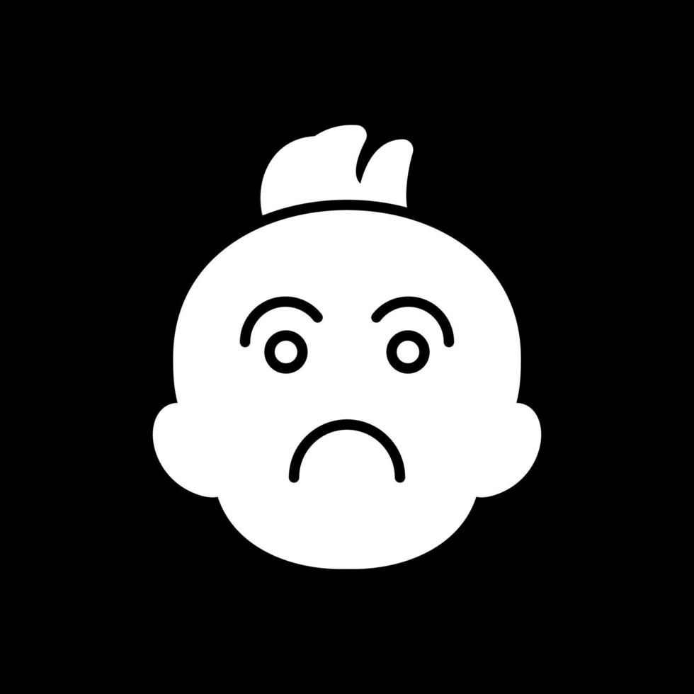 triste bebé vector icono diseño