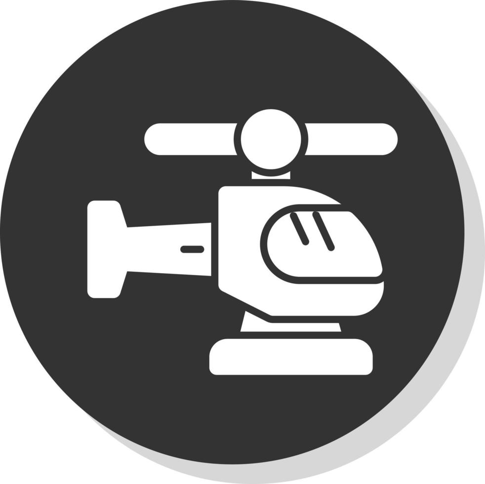 Helicopter Vector Icon Design