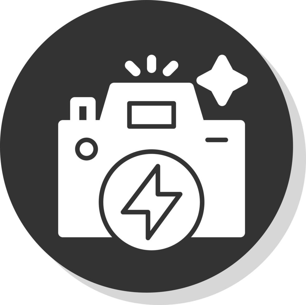 Flash Camera Vector Icon Design