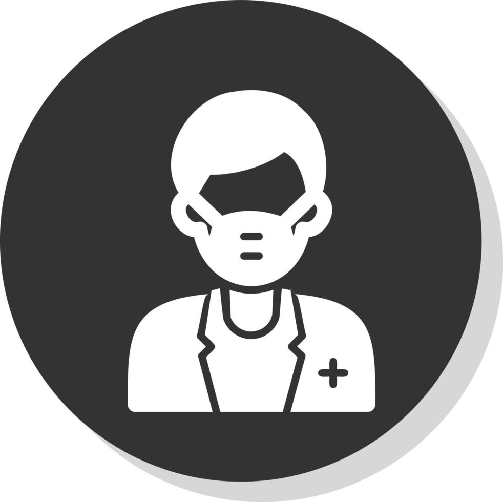 Male Surgeon Vector Icon Design