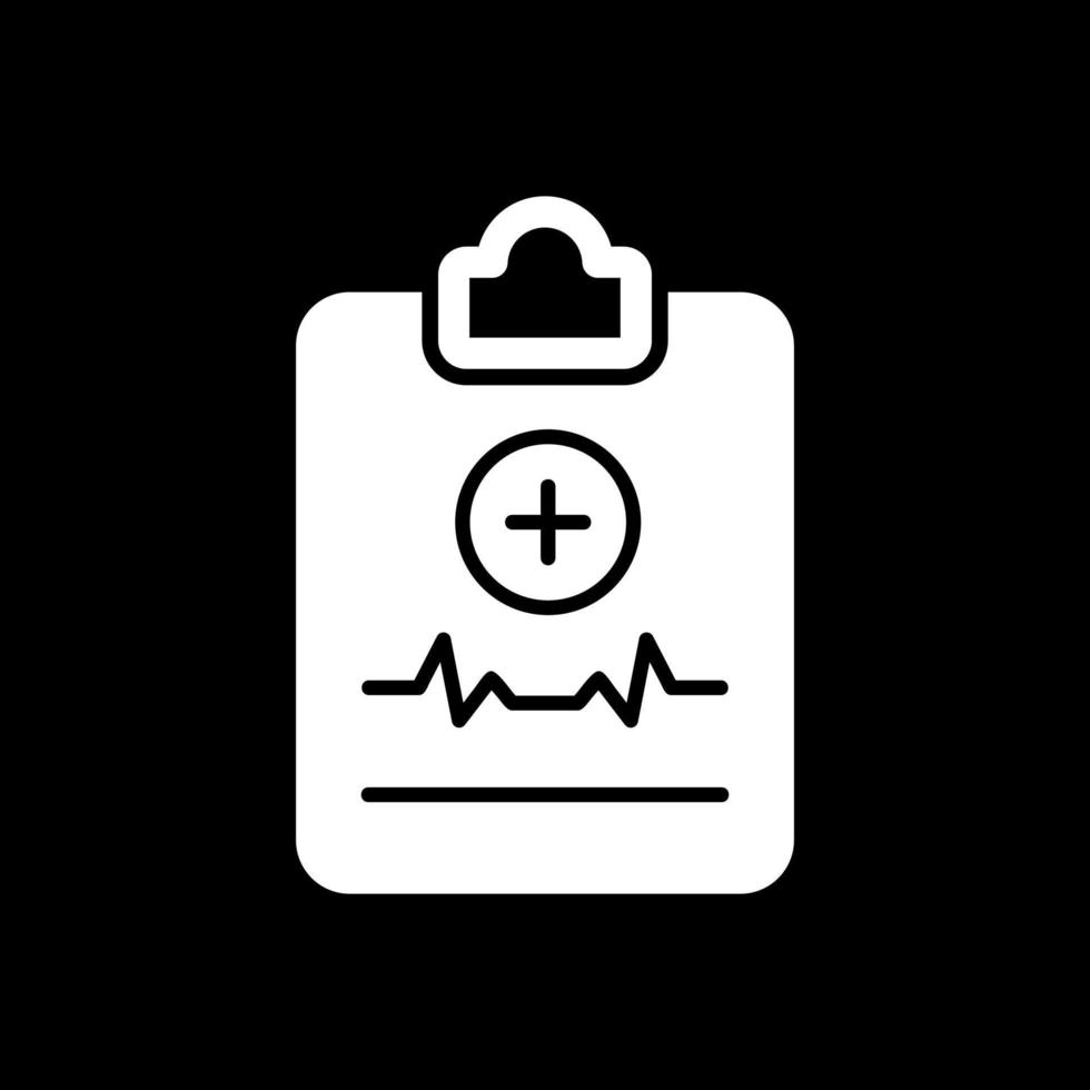 diseño de icono de vector de informe médico