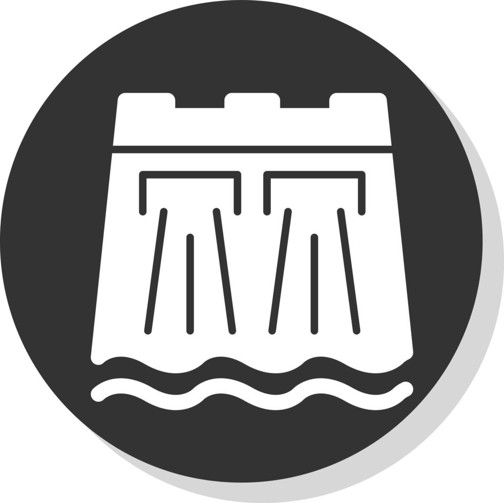 Dam Vector Icon Design