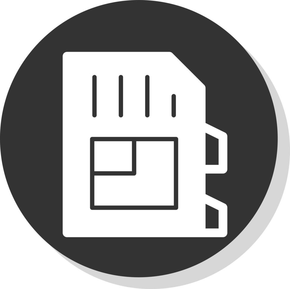 SD Card Vector Icon Design