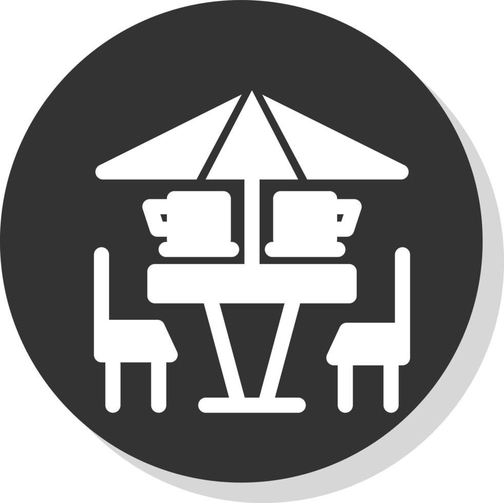 Coffee Terrace Vector Icon Design