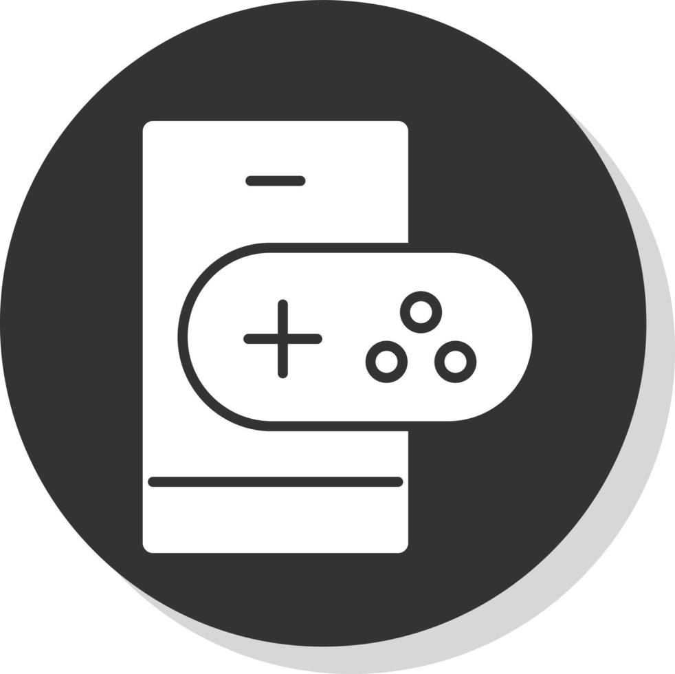 Mobile Gaming Vector Icon Design