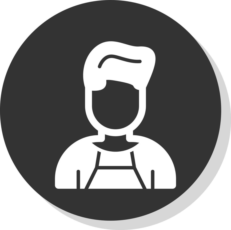 diseño de icono de vector de barista