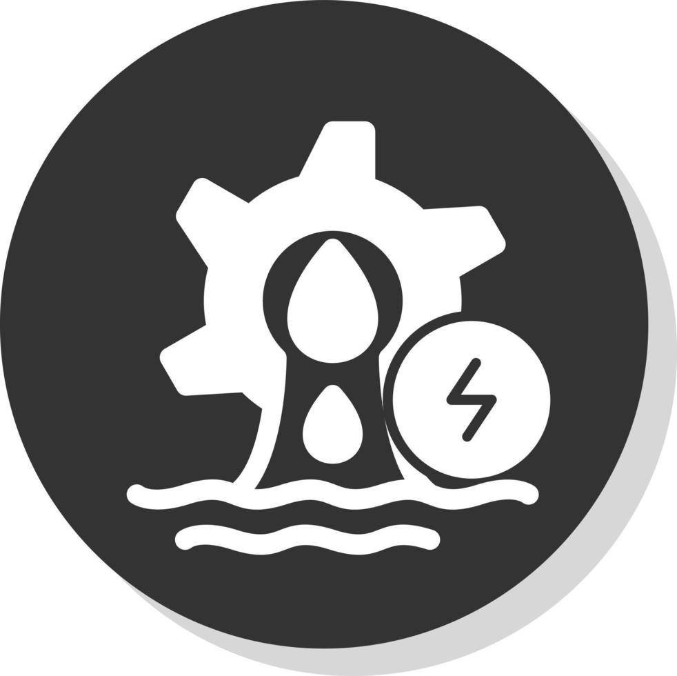 Hydro Power Vector Icon Design