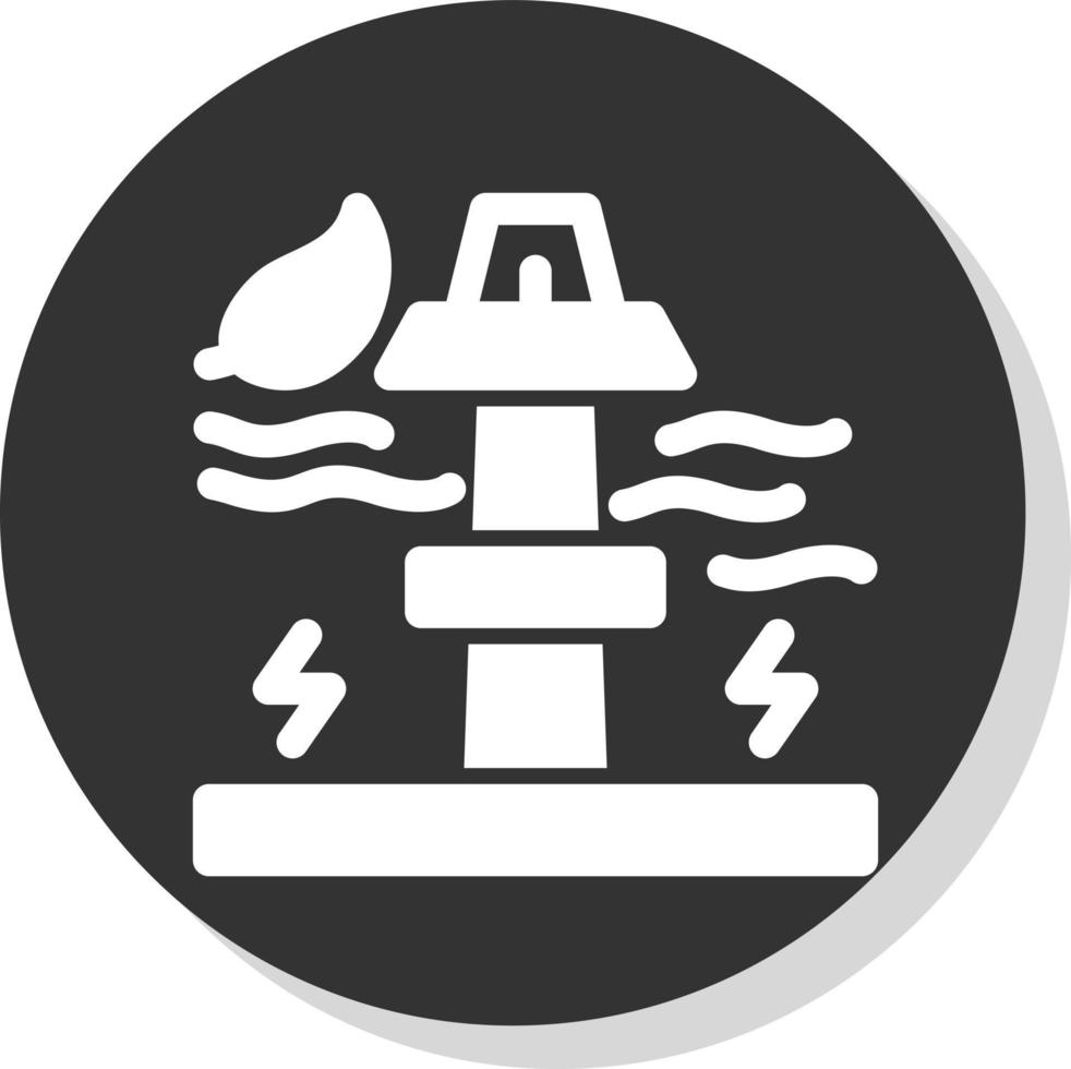 Wave Power Vector Icon Design