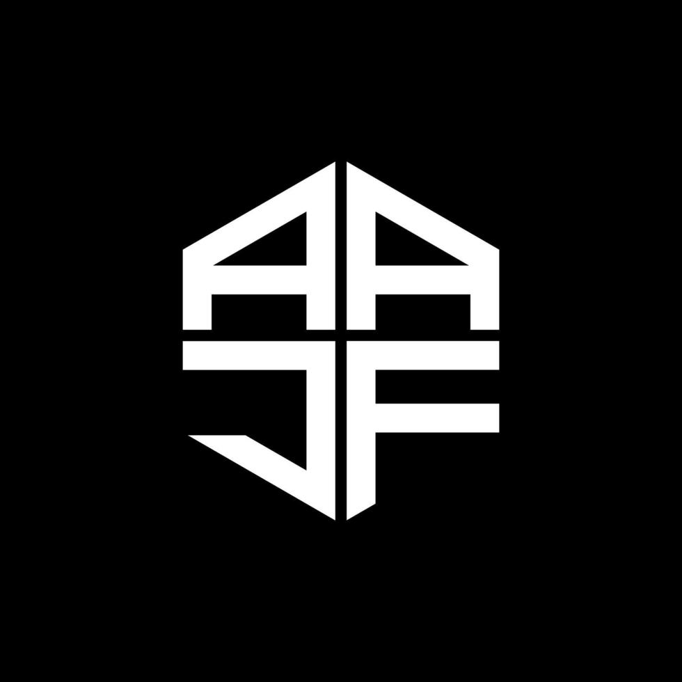ajf letra logo creativo diseño con vector gráfico, ajf sencillo y moderno logo.