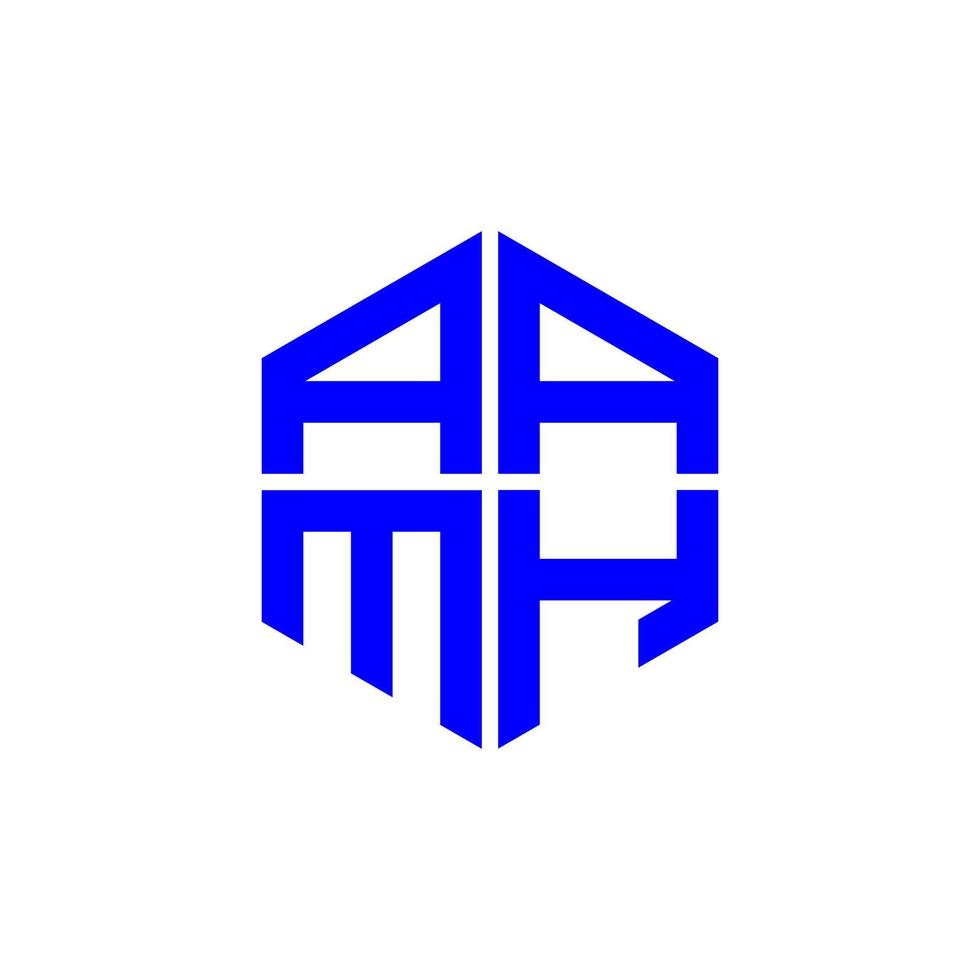 aamh letra logo creativo diseño con vector gráfico, aamh sencillo y moderno logo.