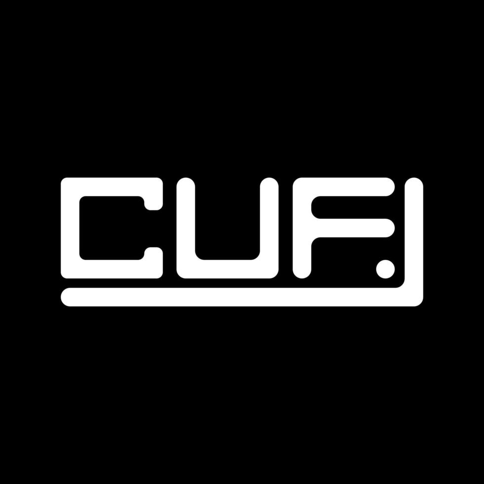 CUF letter logo creative design with vector graphic, CUF simple and modern logo.