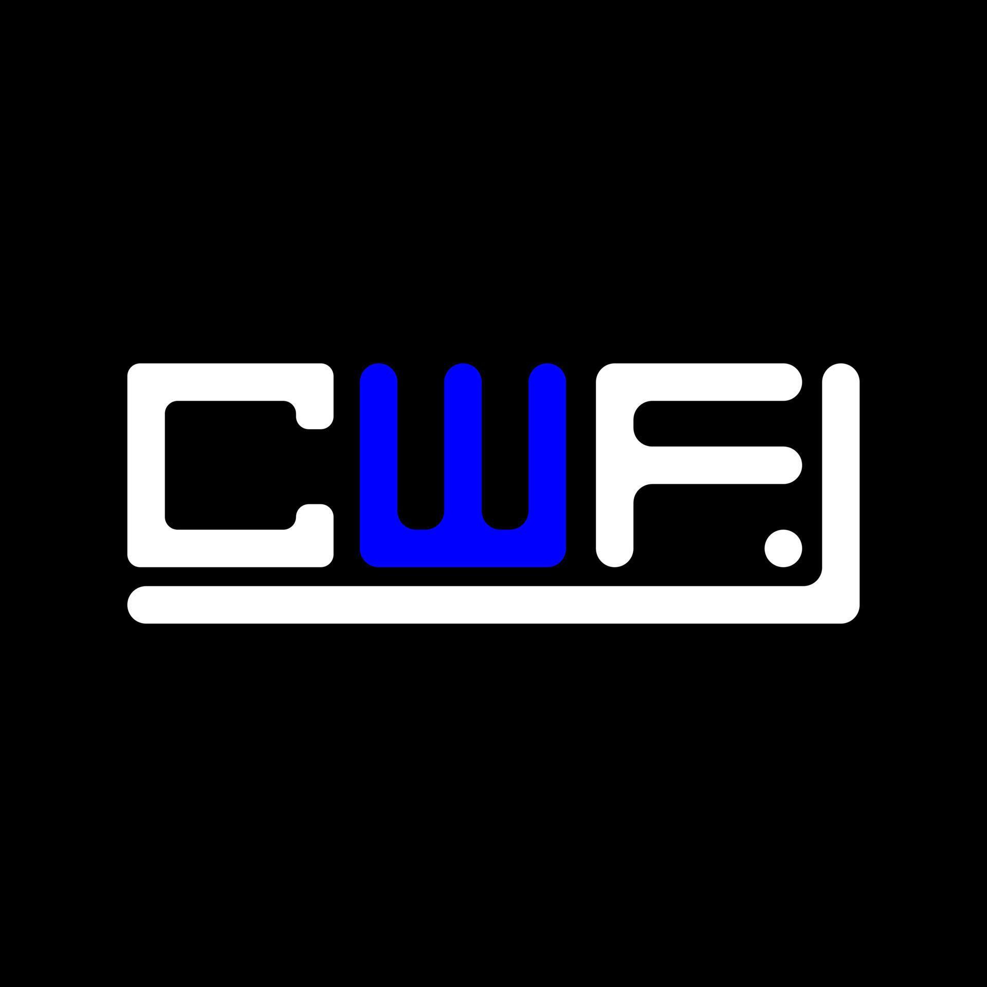 CWF letter logo creative design with vector graphic, CWF simple and ...