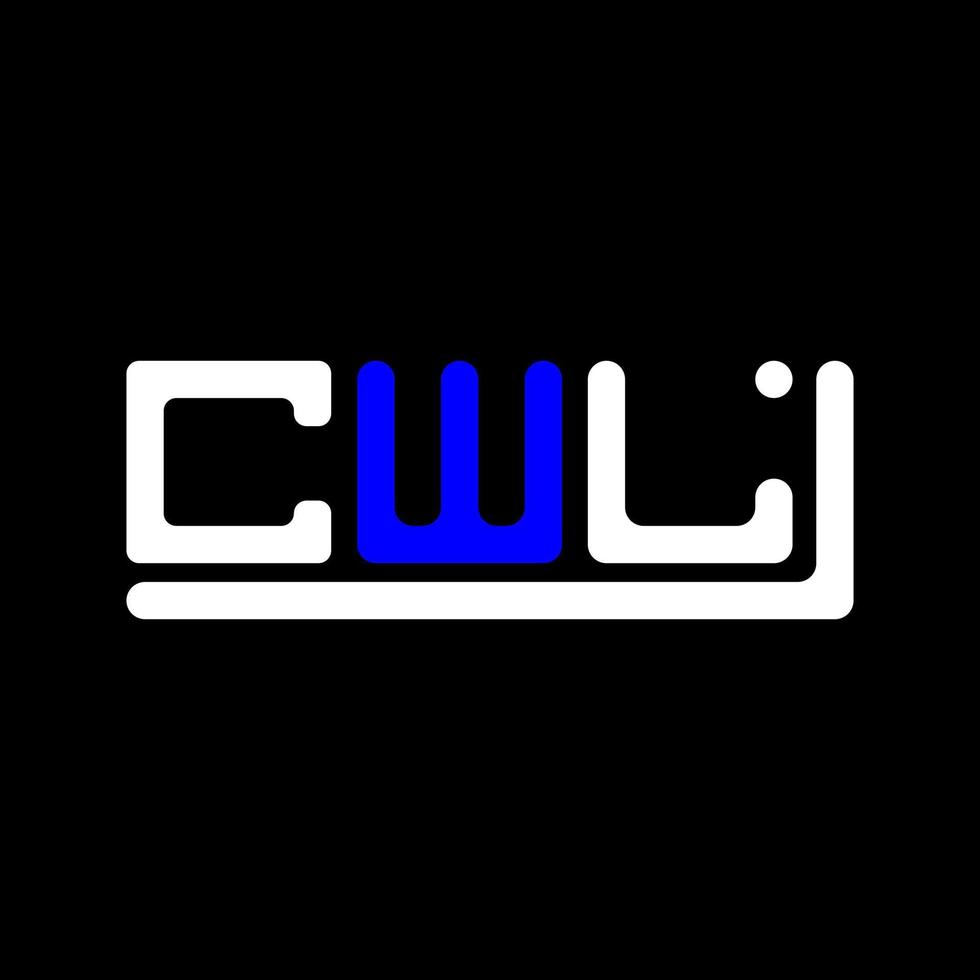 CWL letter logo creative design with vector graphic, CWL simple and