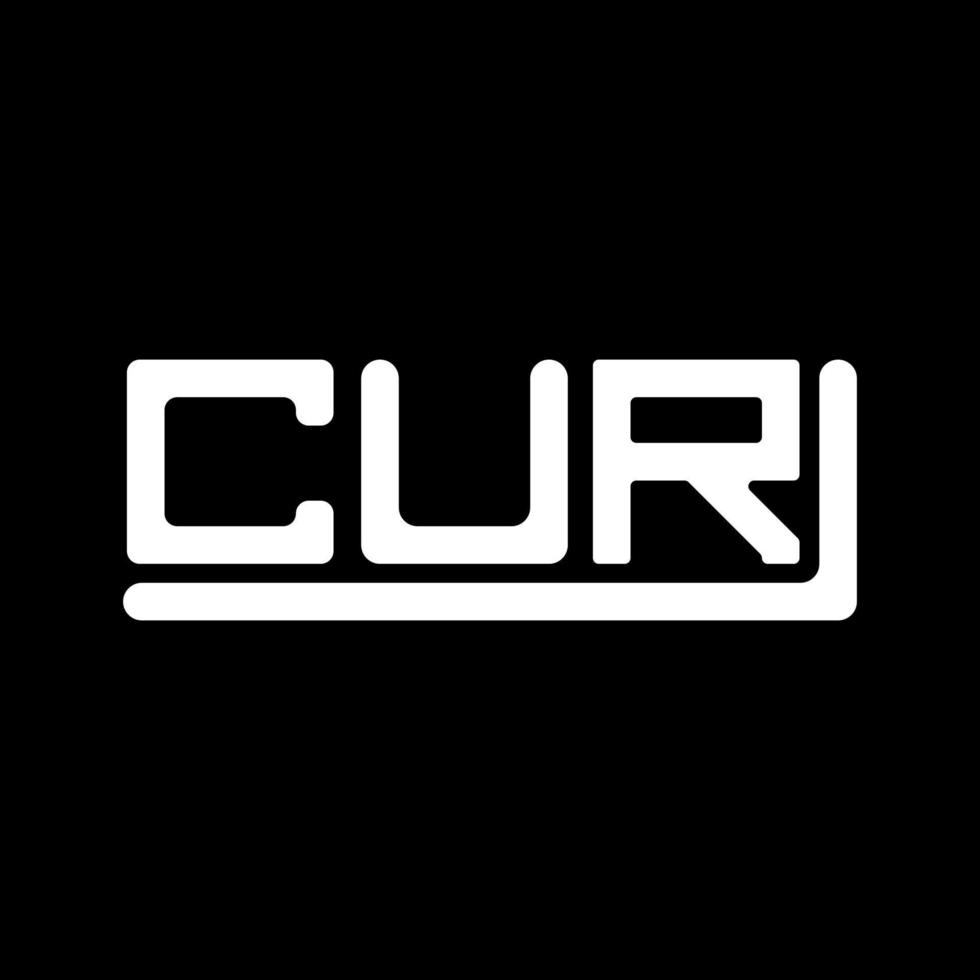 CUR letter logo creative design with vector graphic, CUR simple and modern logo.