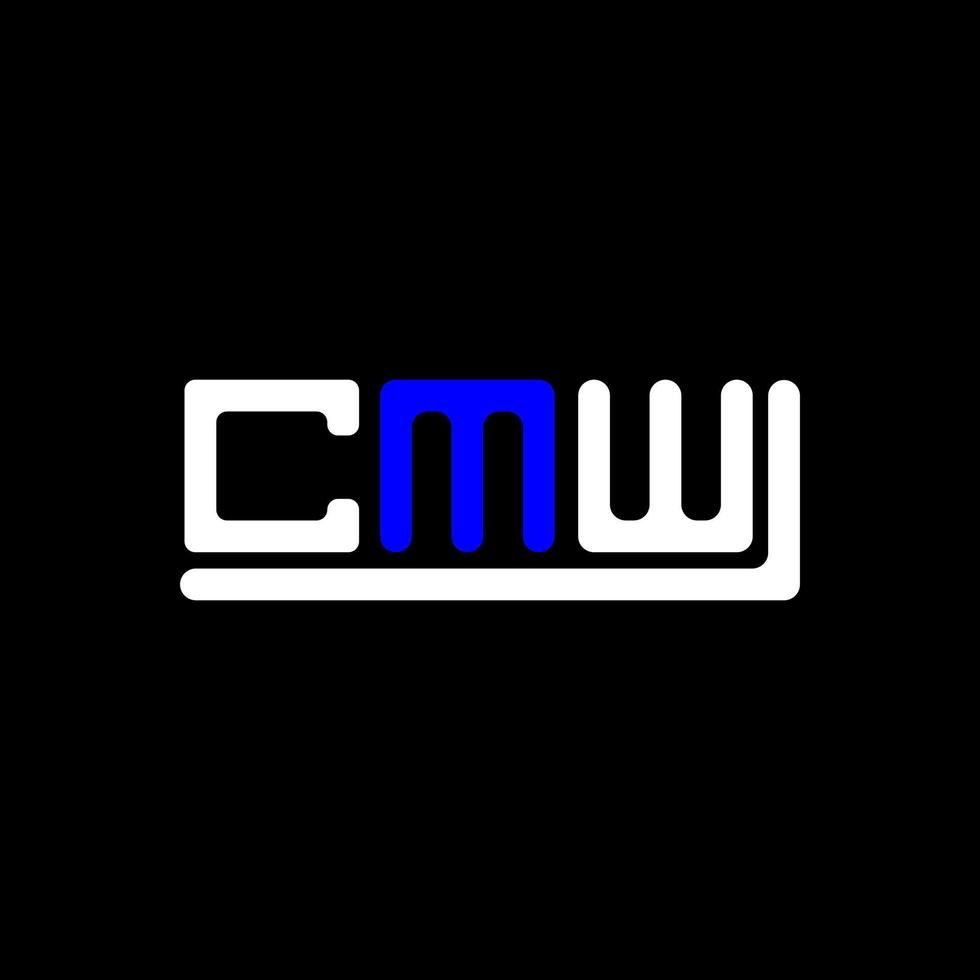 CMW letter logo creative design with vector graphic, CMW simple and modern logo.