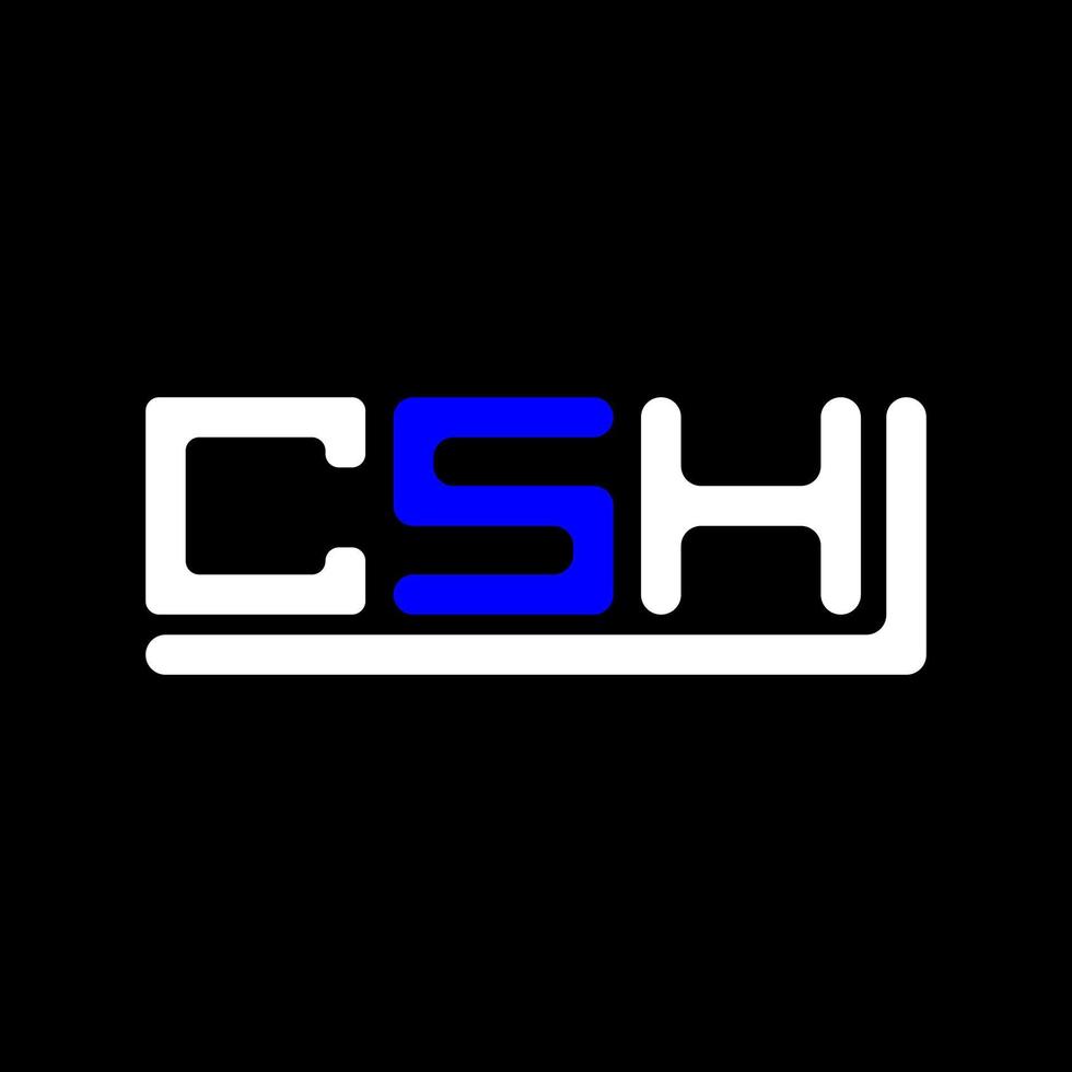 csh letra logo creativo diseño con vector gráfico, csh sencillo y moderno logo.