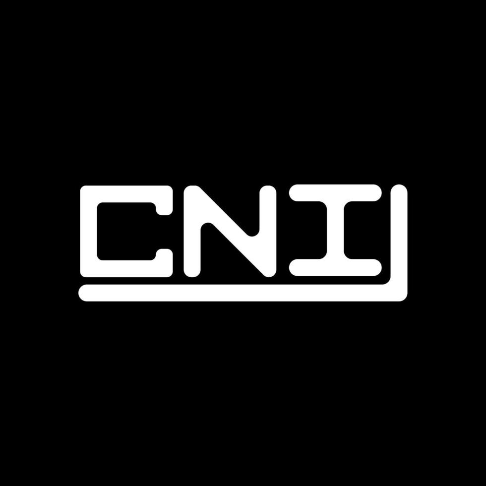 CNI letter logo creative design with vector graphic, CNI simple and modern logo.