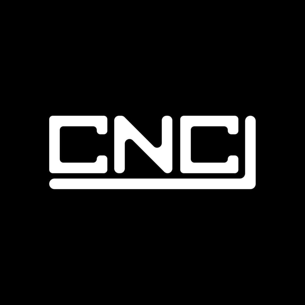 cnc letra logo creativo diseño con vector gráfico, cnc sencillo y moderno logo.