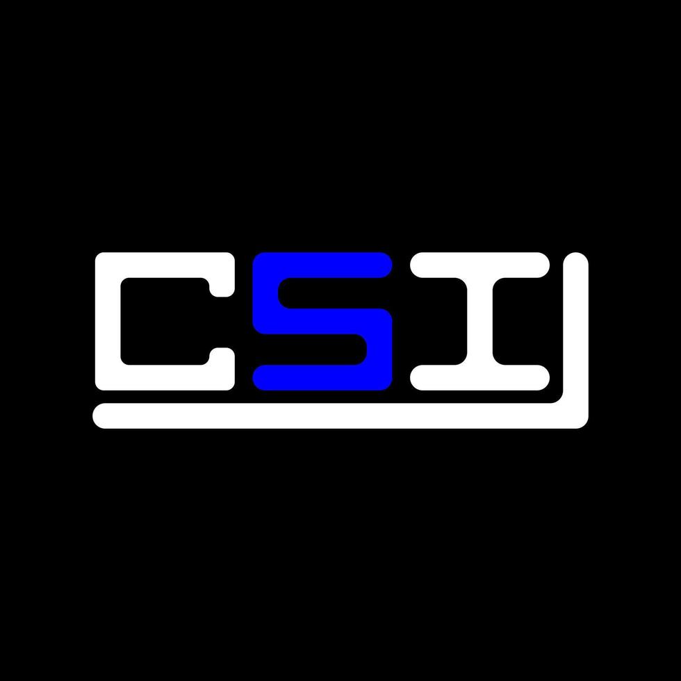 CSI letter logo creative design with vector graphic, CSI simple and modern logo.