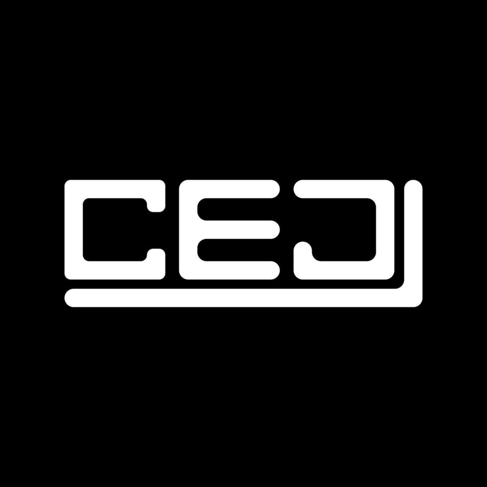 cej letra logo creativo diseño con vector gráfico, cej sencillo y moderno logo.
