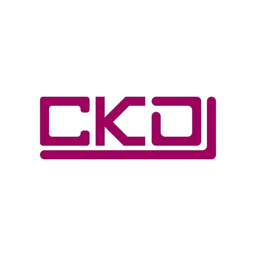 CKD letter logo creative design with vector graphic, CKD simple and modern logo.