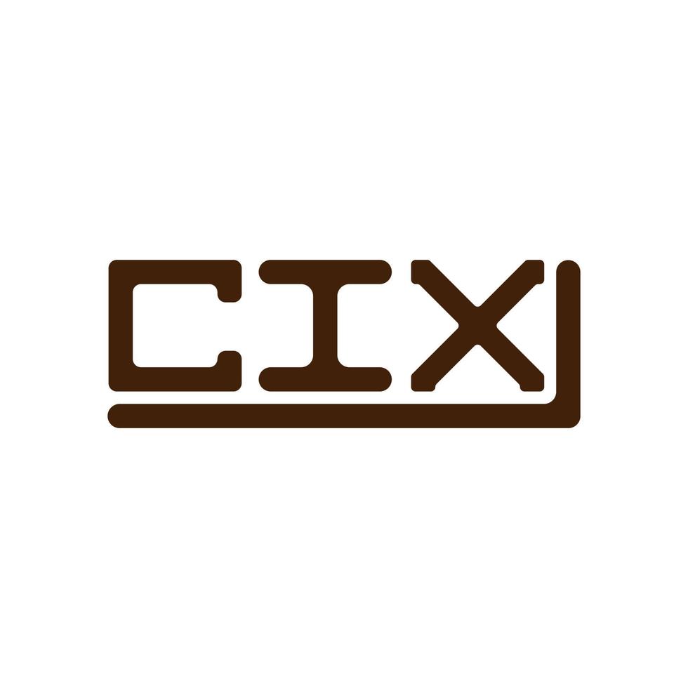 CIX letter logo creative design with vector graphic, CIX simple and modern logo.