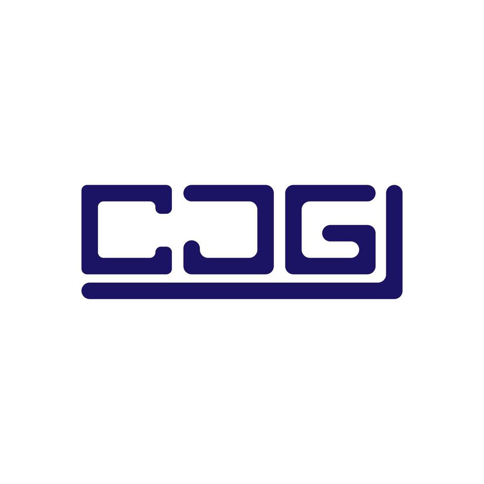 CJG letter logo creative design with vector graphic, CJG simple and modern logo.