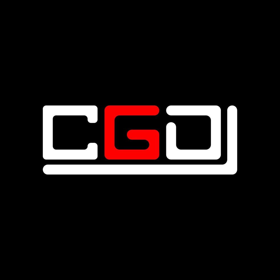 CGD letter logo creative design with vector graphic, CGD simple and modern logo.