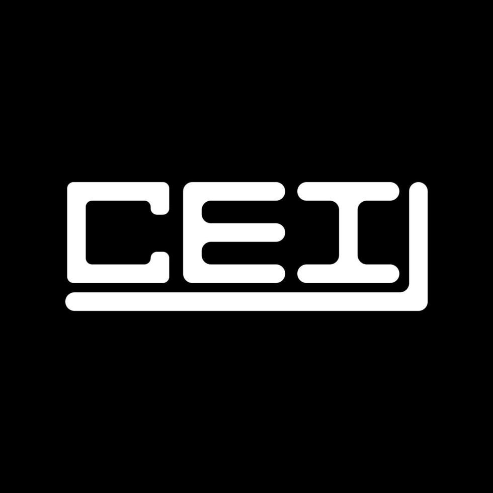 CEI letter logo creative design with vector graphic, CEI simple and modern logo.