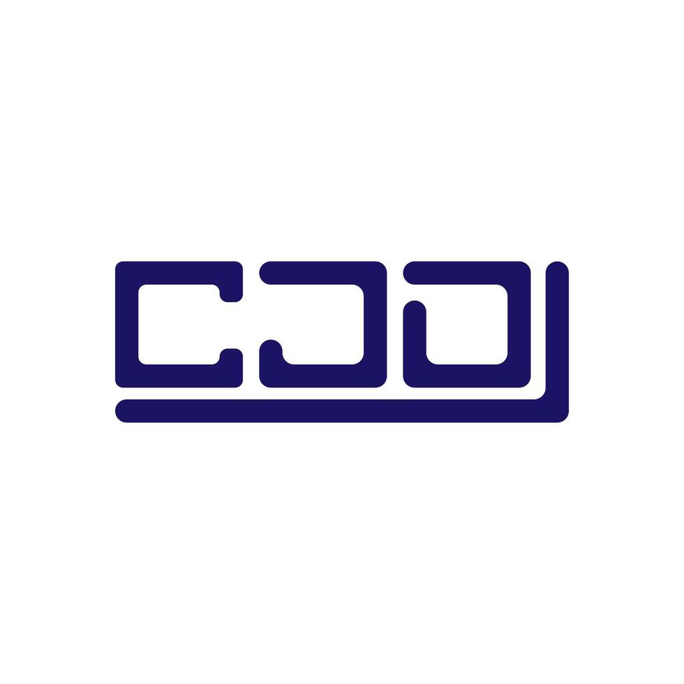 cjd letra logo creativo diseño con vector gráfico, cjd sencillo y moderno logo.
