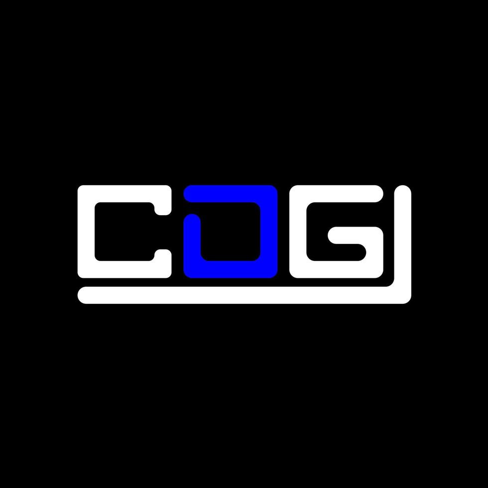 CDG letter logo creative design with vector graphic, CDG simple and modern logo.