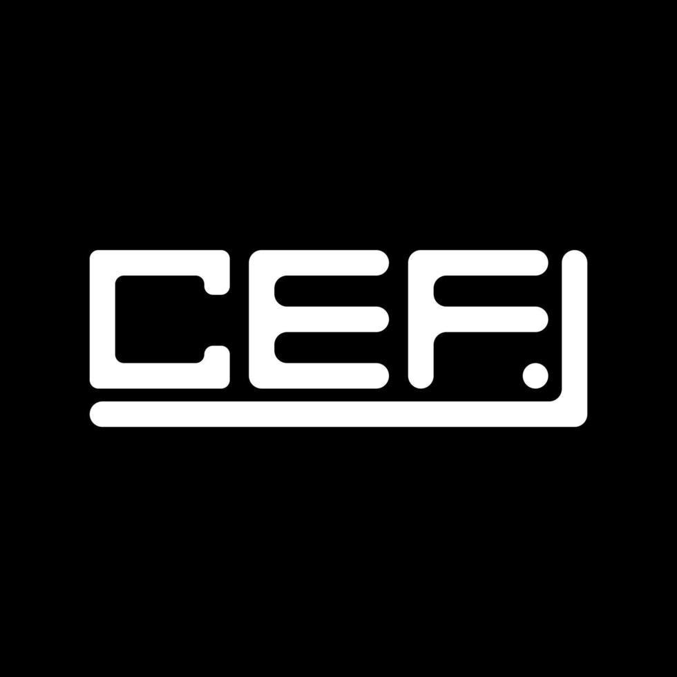 cef letra logo creativo diseño con vector gráfico, cef sencillo y moderno logo.