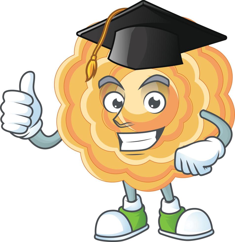 Chinese mooncake cartoon character style vector