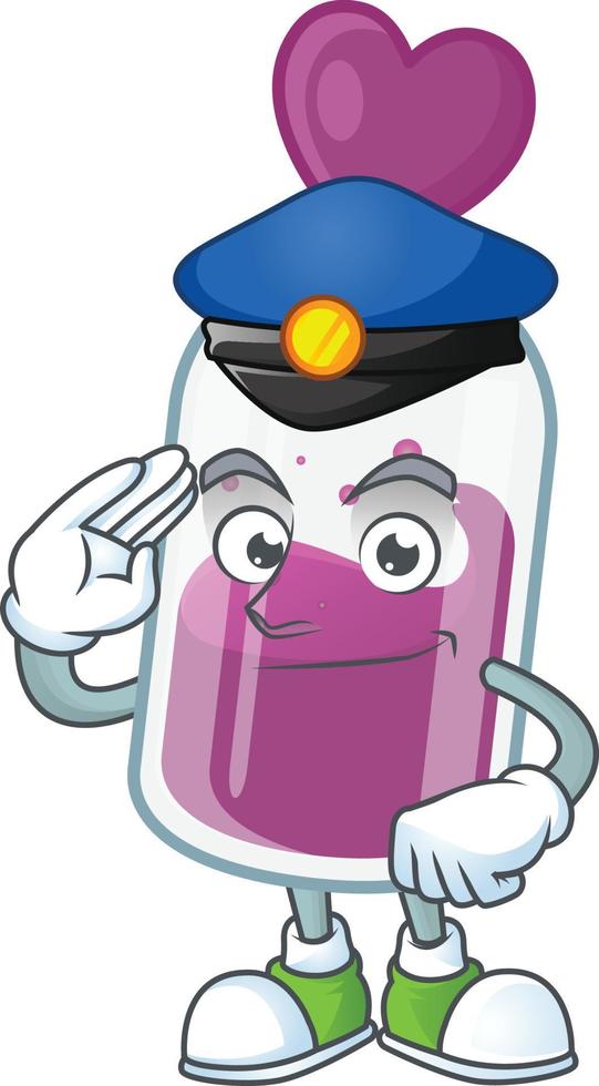 Purple potion cartoon character style vector