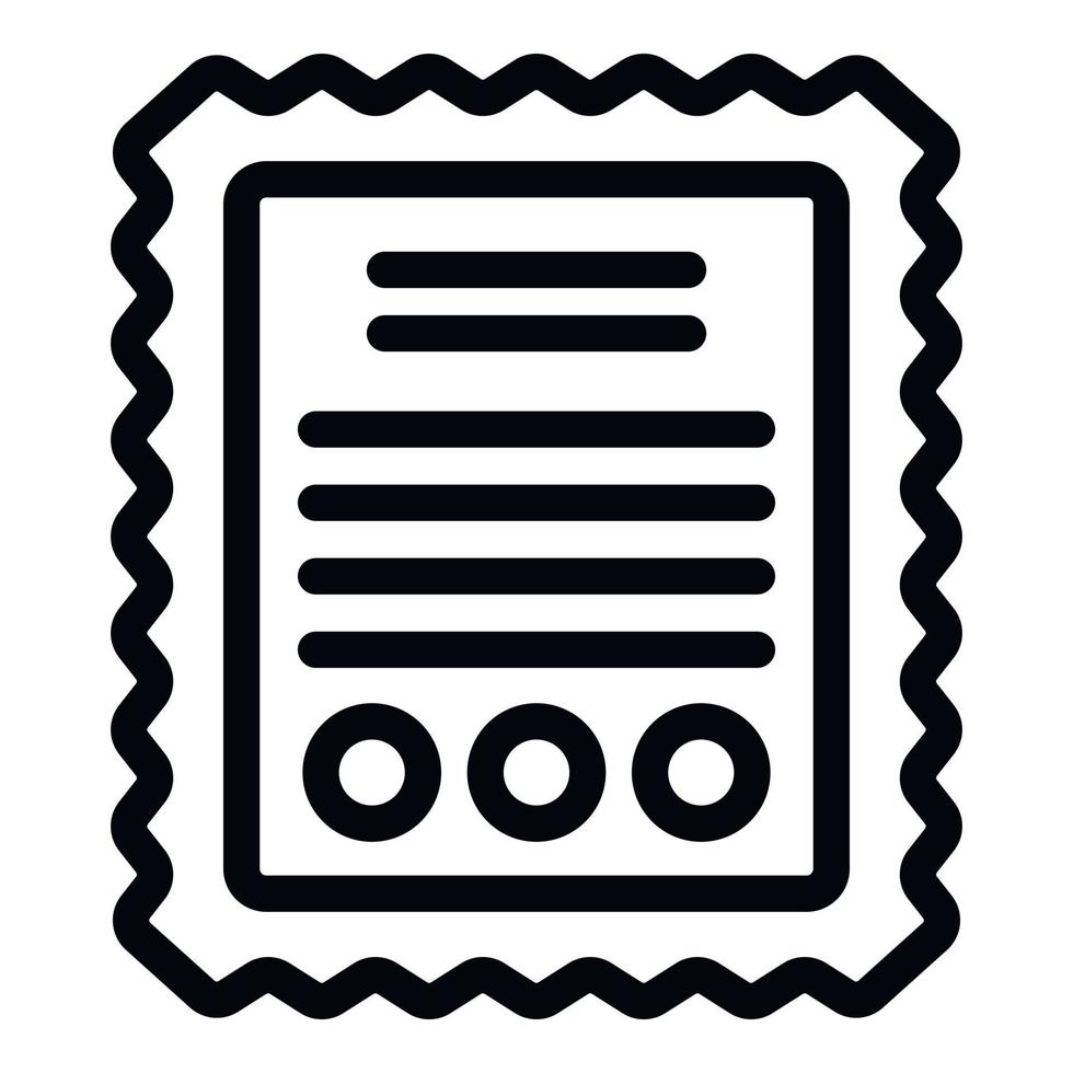 Best warranty icon outline vector. Certificate card vector