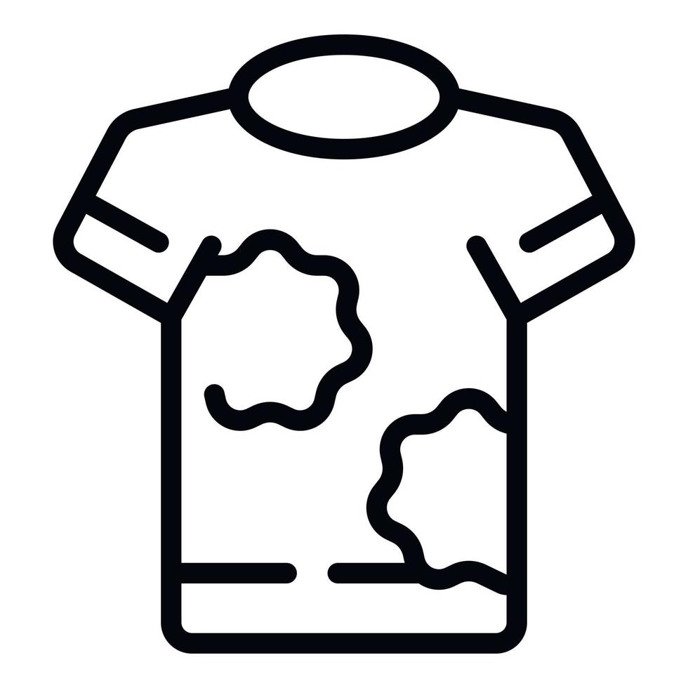 Paintball tshirt icon outline vector. Ball gun vector