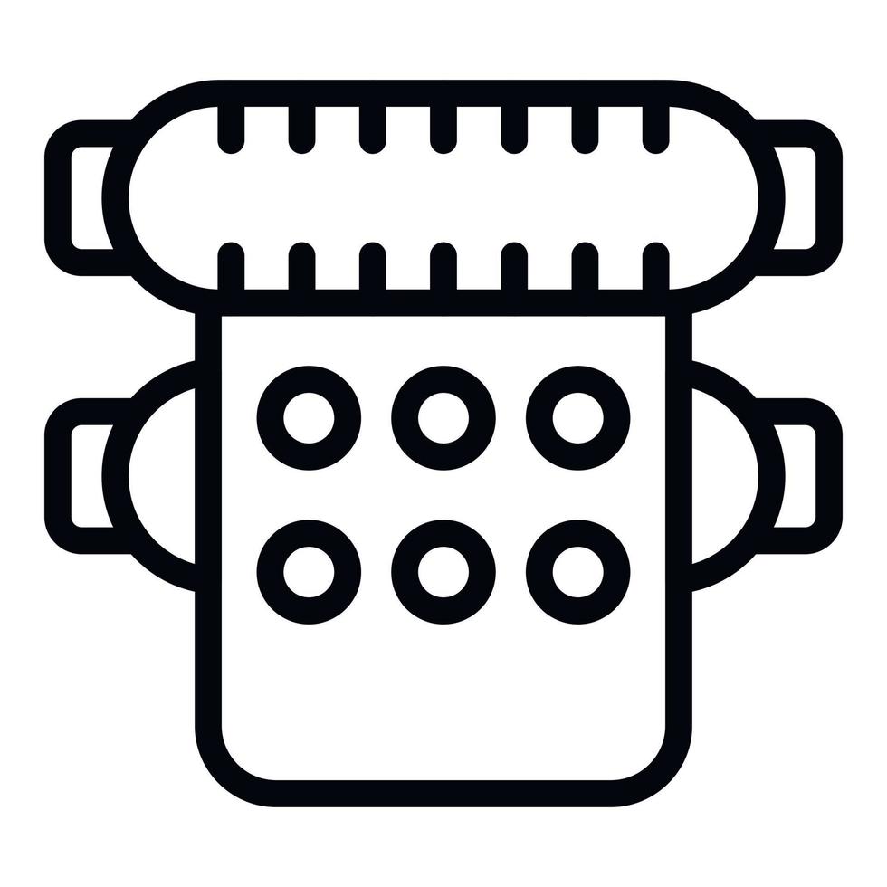 Format offset icon outline vector. Data office vector