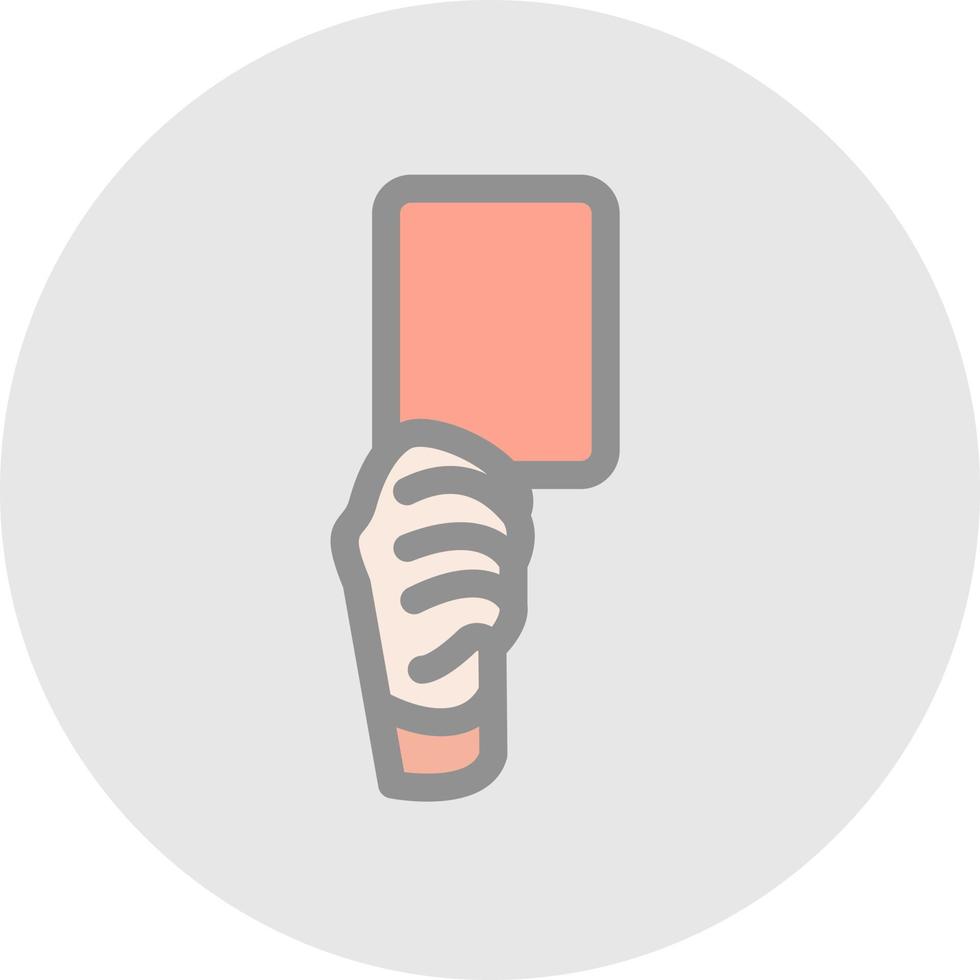 Red Card Vector Icon Design