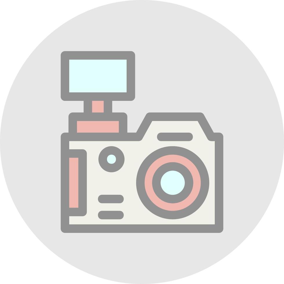 Dslr Camera Vector Icon Design